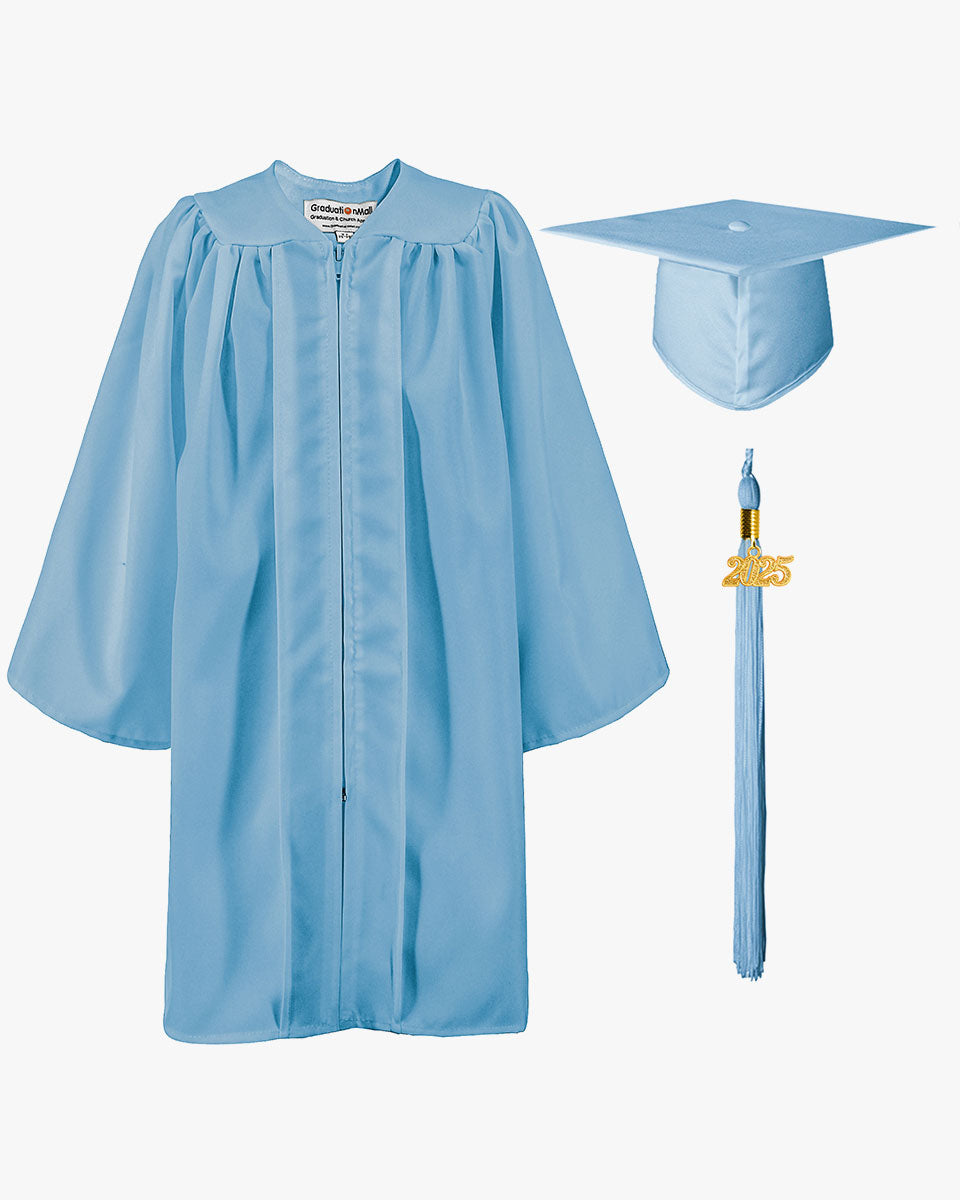 Matte Kindergarten Cap, Gown & Tassel Package – 12 Colors Available