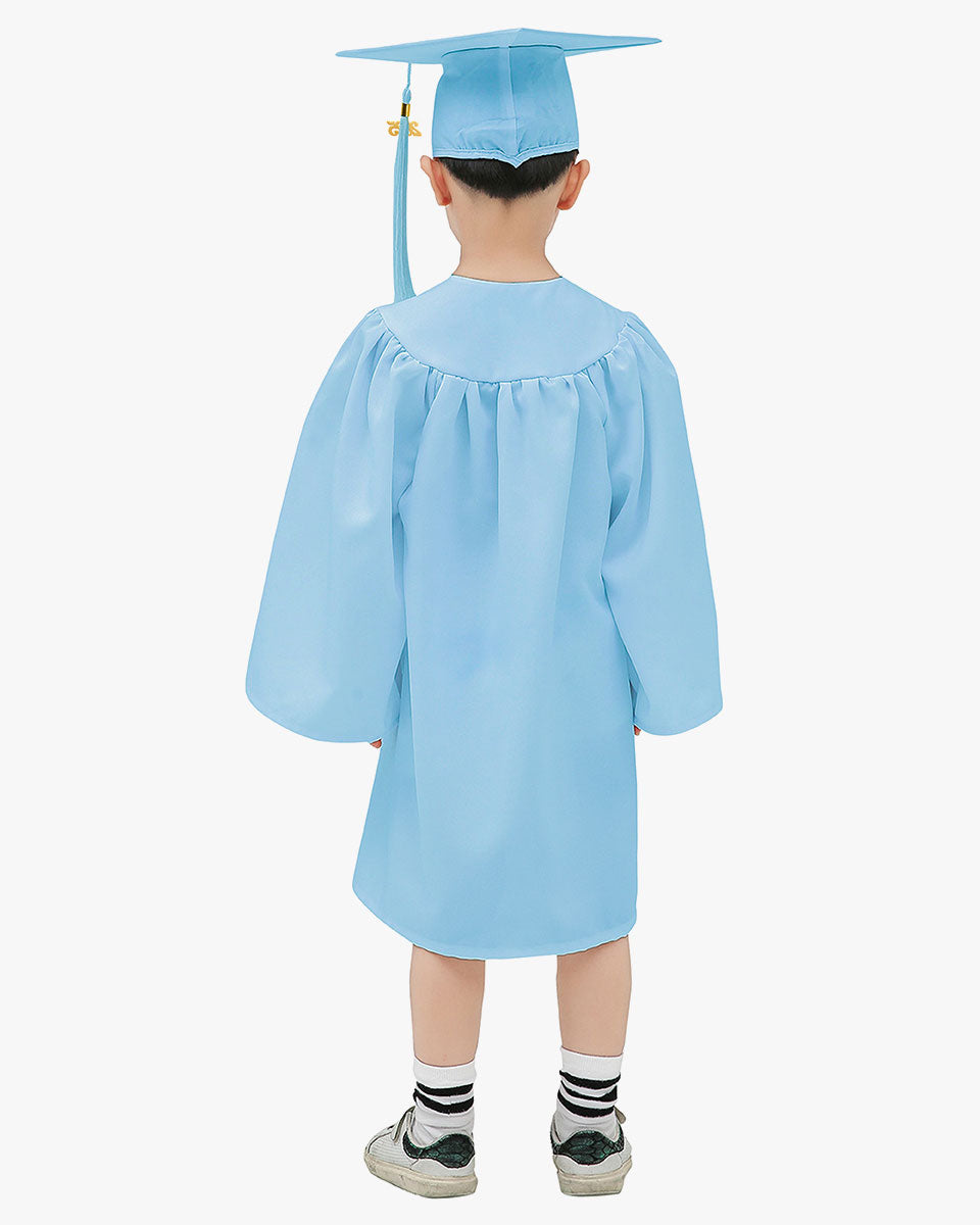 Matte Kindergarten Cap, Gown & Tassel Package – 12 Colors Available