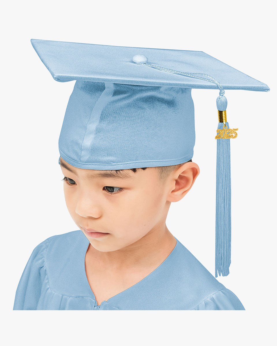 Matte Kindergarten Cap, Gown & Tassel Package – 12 Colors Available