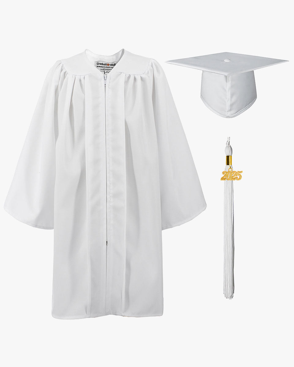 Matte Kindergarten Cap, Gown & Tassel Package – 12 Colors Available