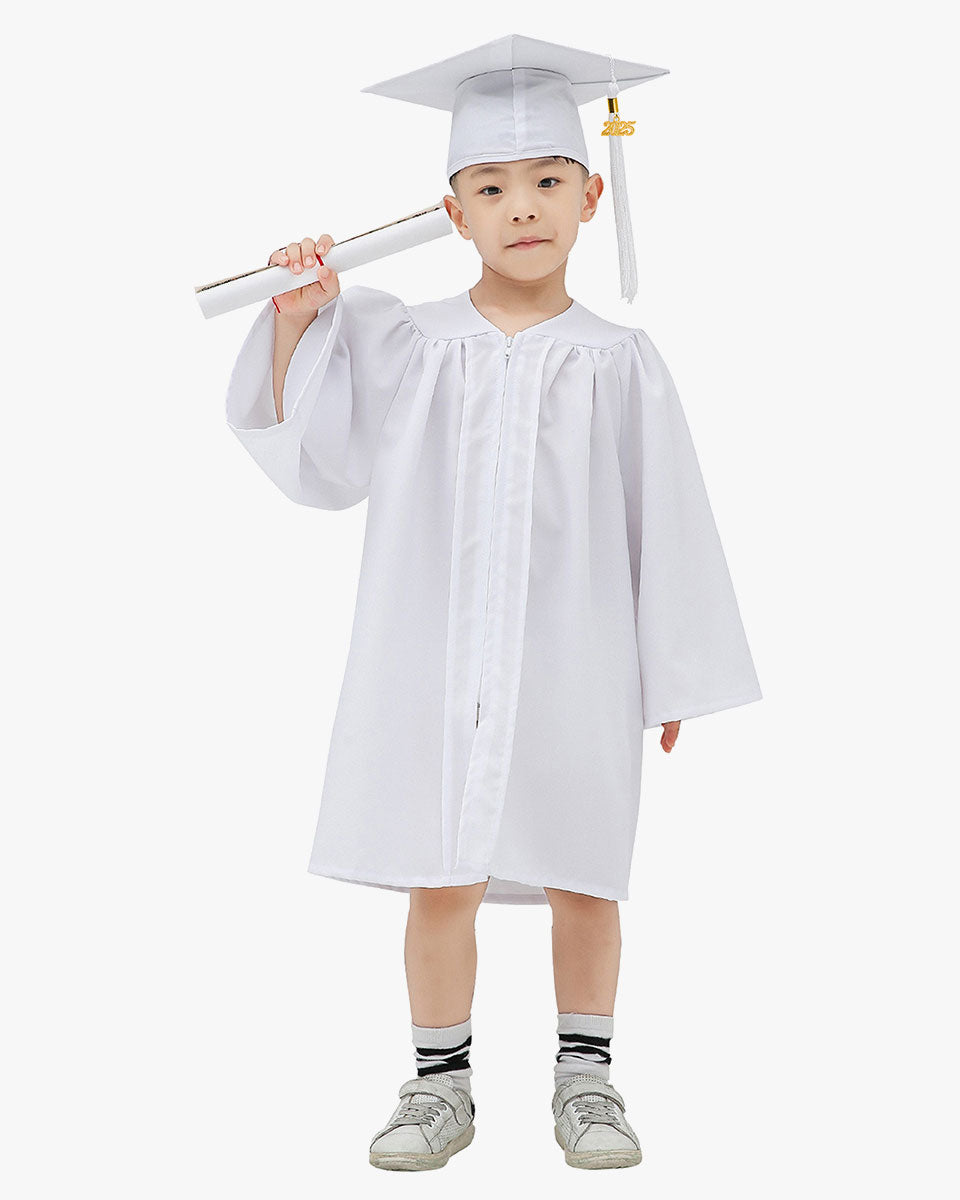 Matte Kindergarten Cap, Gown & Tassel Package – 12 Colors Available