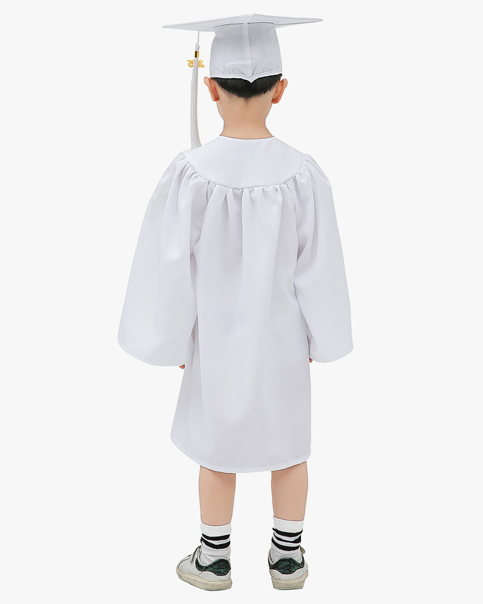 Matte Kindergarten Cap, Gown & Tassel Package – 12 Colors Available