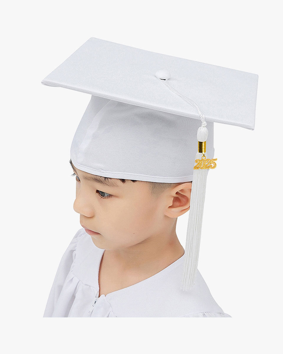 Matte Kindergarten Cap, Gown & Tassel Package – 12 Colors Available