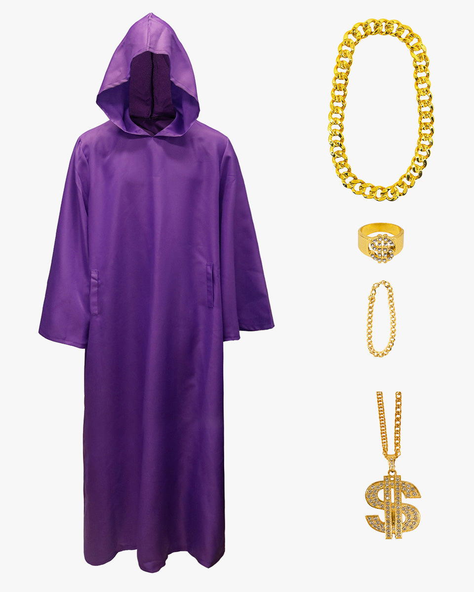 Unisex Adult Shadow Wizard Money Gang Robe for Halloween Cosplay Costume