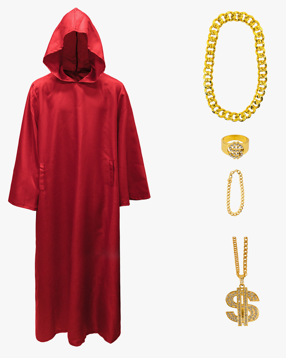 Unisex Adult Shadow Wizard Money Gang Robe for Halloween Cosplay Costume