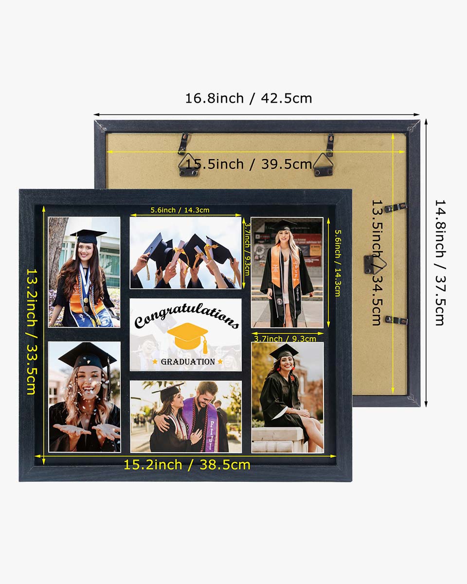 Sports (college) colors 3 5x7 triple picture outlets frame school colors graduation collage frame